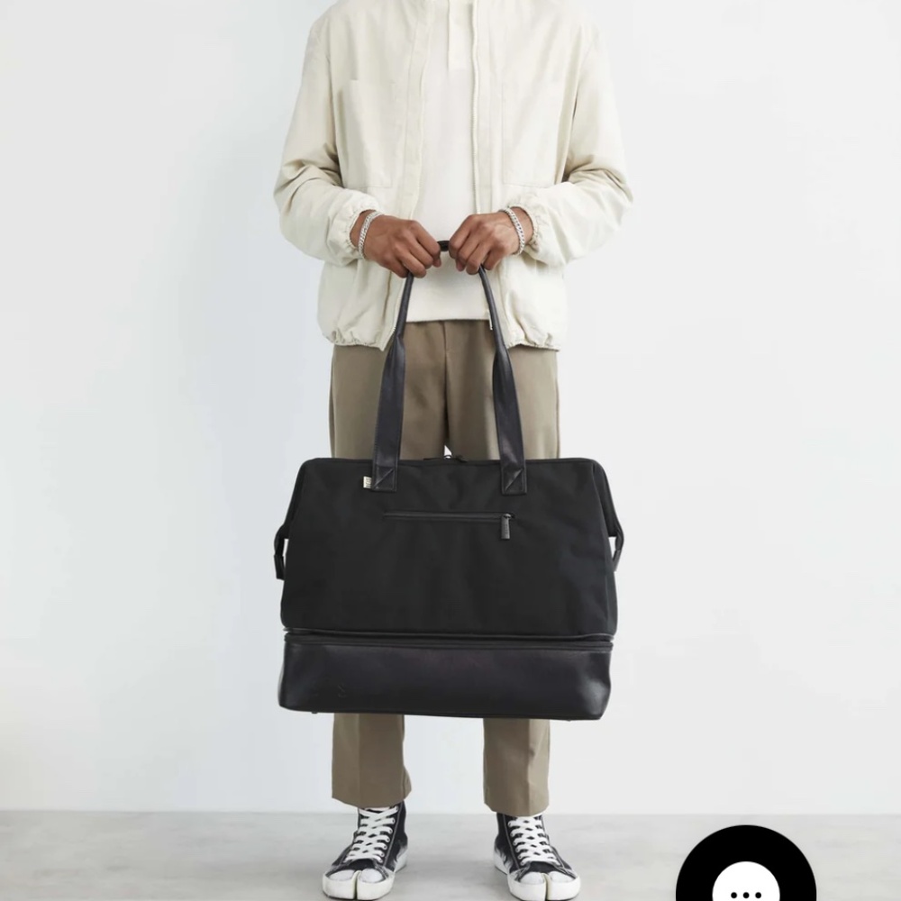 Beis Convertible Weekender Bag Black
